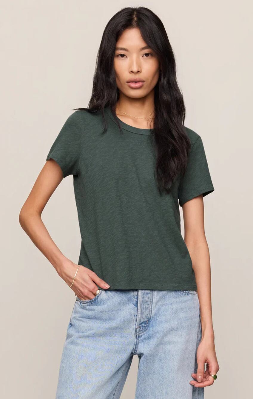 Z Supply Junie Slub Tee - Emerald Cove NWT SIZE S XL